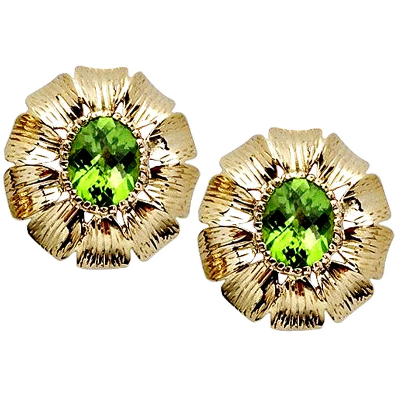 Ladies earrings for trend vibes -Earrings- Peridot