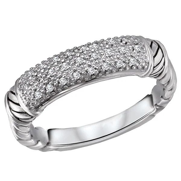 Ladies rings lightweight bands -Ladies Fashion Diamond Ring