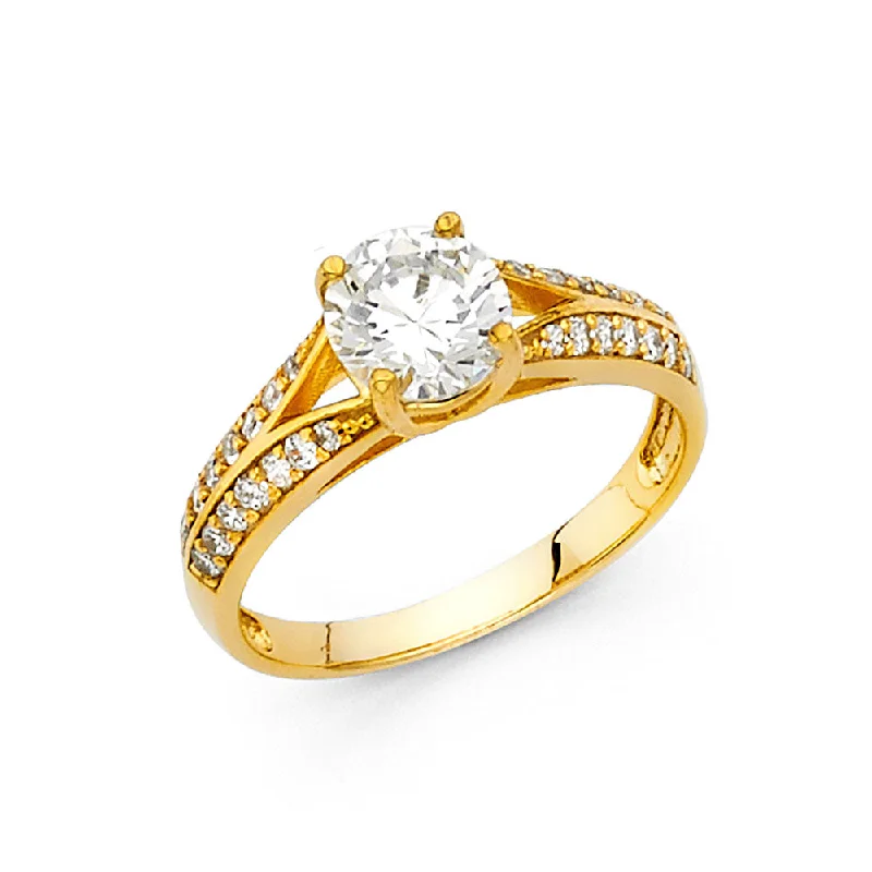 Ladies engagement rings for quest unions -14K CZ ENGAGEMENT RING